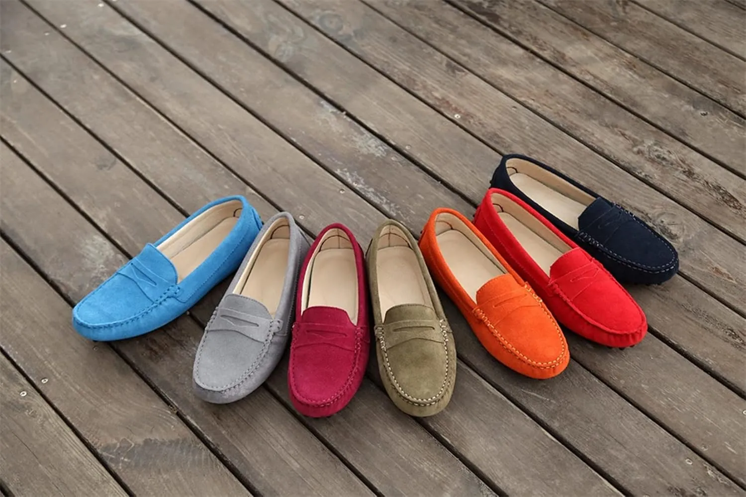 Hanfike Womens Casual Loafers Shoes Slip on Flats with Tassel Buckle Knot