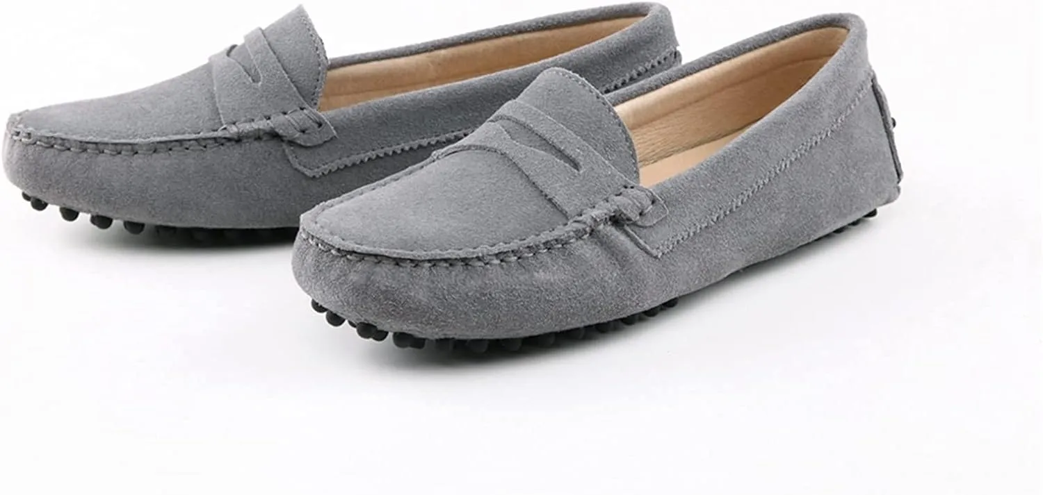 Hanfike Womens Casual Loafers Shoes Slip on Flats with Tassel Buckle Knot