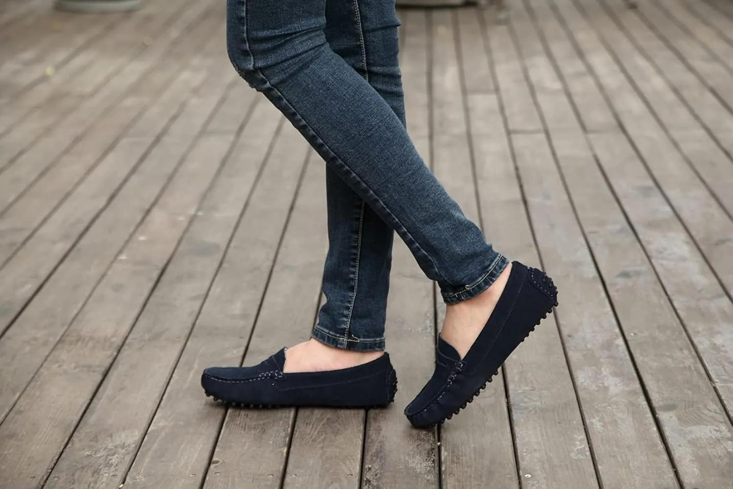 Hanfike Womens Casual Loafers Shoes Slip on Flats with Tassel Buckle Knot