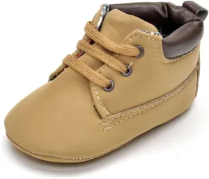 Infant Boys High-top Sneaker Brown Baby Shoes