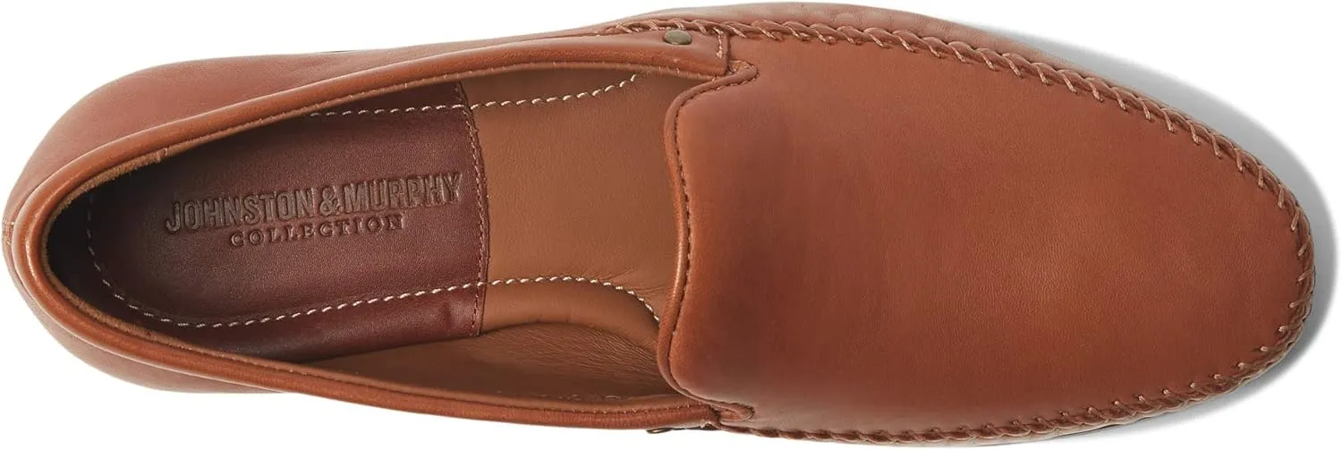 Johnston & Murphy Collection® Baldwin Whipstitch Venetian Fancy Shoes for Men – Leather Construction