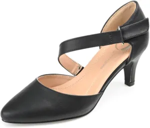 Journee Collection Womens Tillis Tru Comfort Foam Pointed Toe Mid Heel Pumps Black - Size - 10, Black