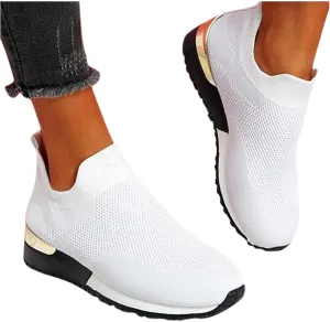 Kamendita Casual Womens Walking Shoes, Fashion Comfy Slip On Canvas Loafers Shoes Casual Summer Travel Daily Sneaker Shoes