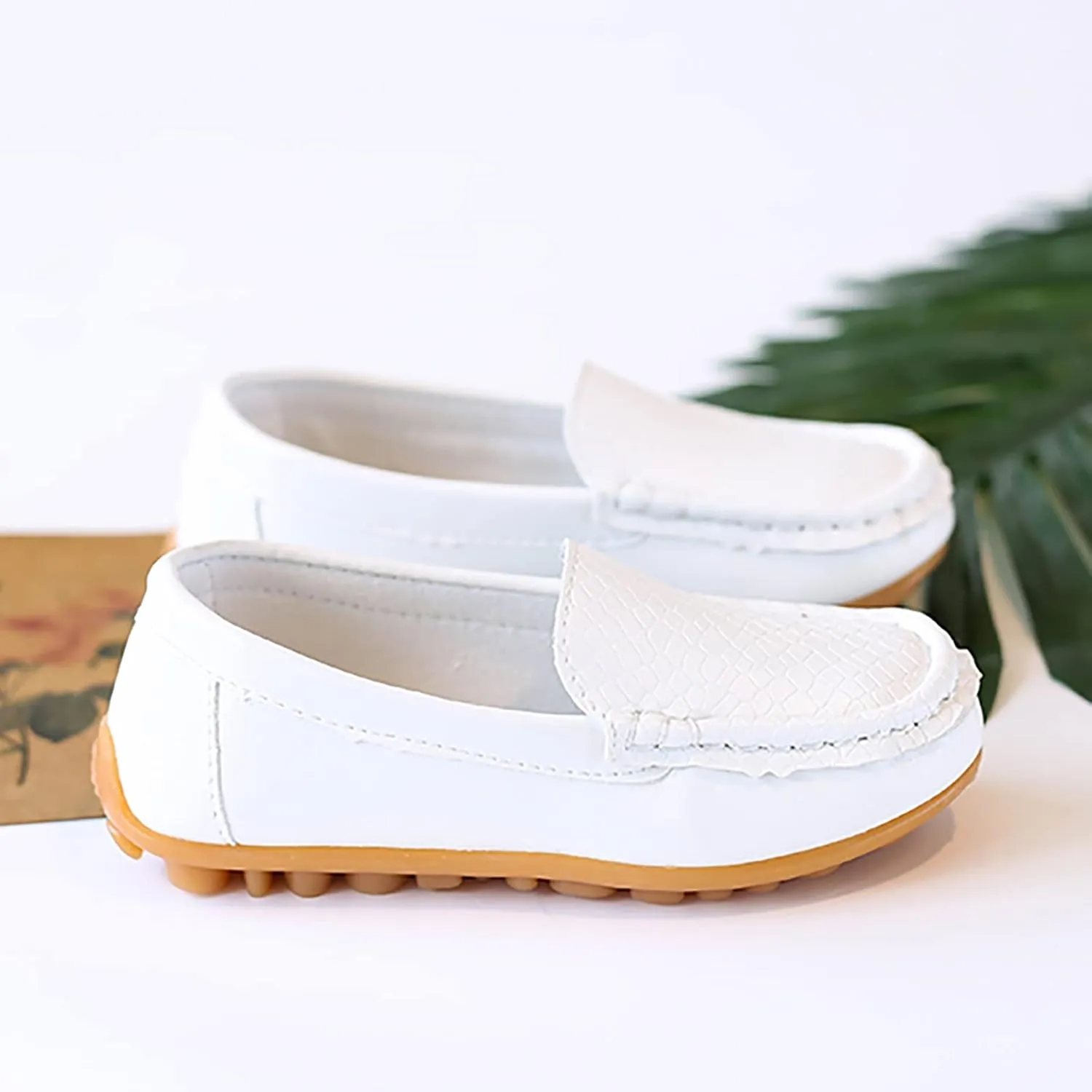 Kids Toddlers Boys Girls Loafers Casual Slip-On Moccasin Boat Dress Shoes Casual Shoes Formal Dress Shoes Toddler Girl