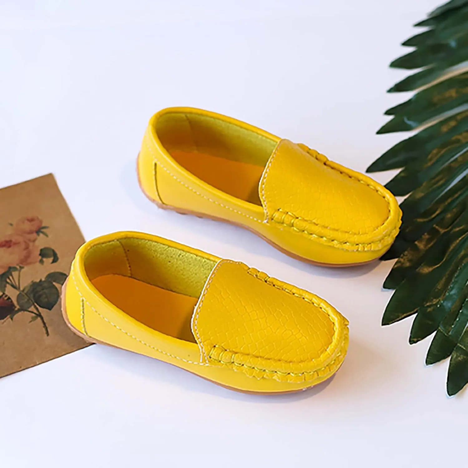 Kids Toddlers Boys Girls Loafers Casual Slip-On Moccasin Boat Dress Shoes Casual Shoes Formal Dress Shoes Toddler Girl