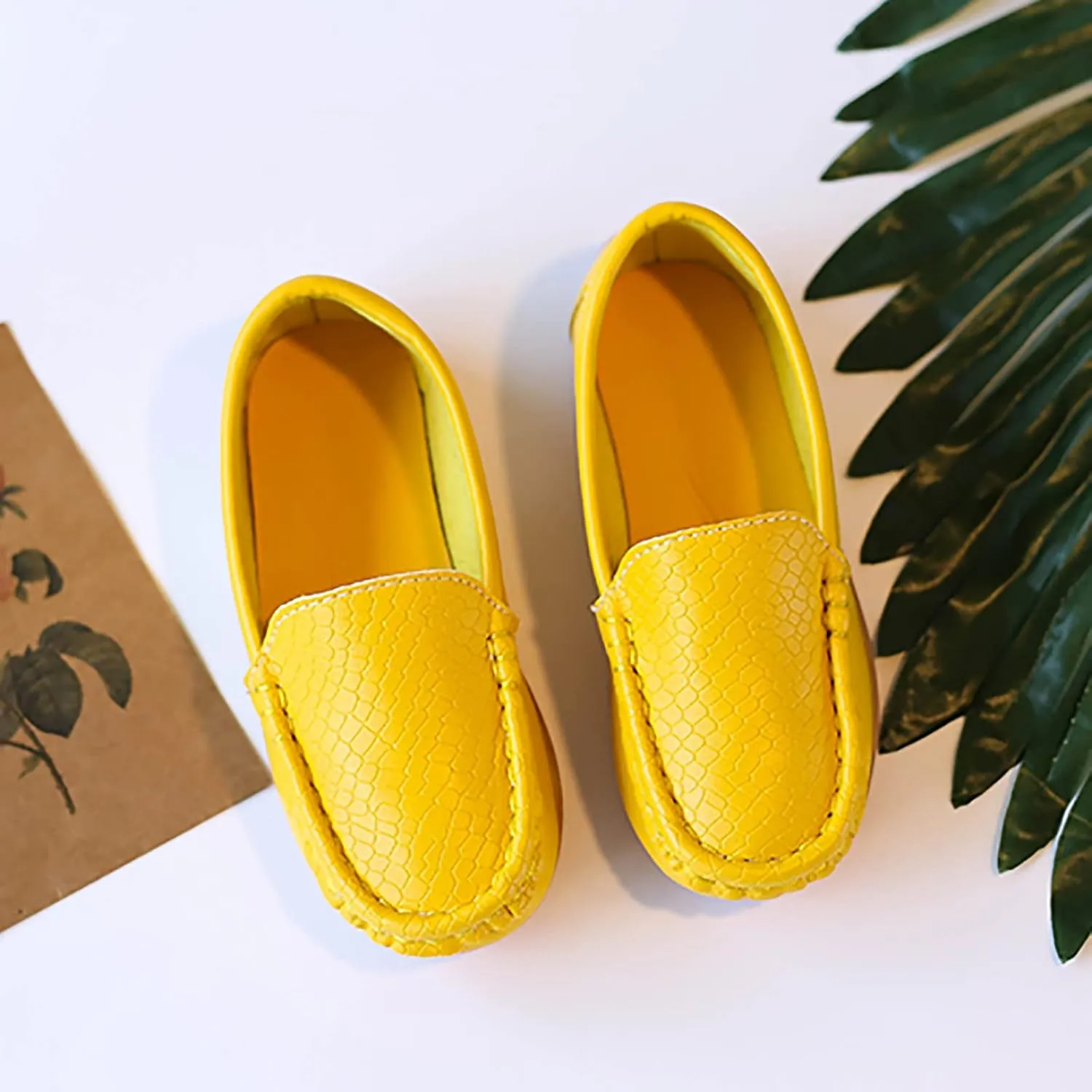 Kids Toddlers Boys Girls Loafers Casual Slip-On Moccasin Boat Dress Shoes Casual Shoes Formal Dress Shoes Toddler Girl