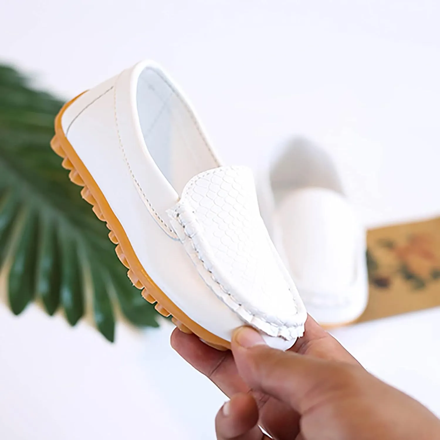 Kids Toddlers Boys Girls Loafers Casual Slip-On Moccasin Boat Dress Shoes Casual Shoes Formal Dress Shoes Toddler Girl