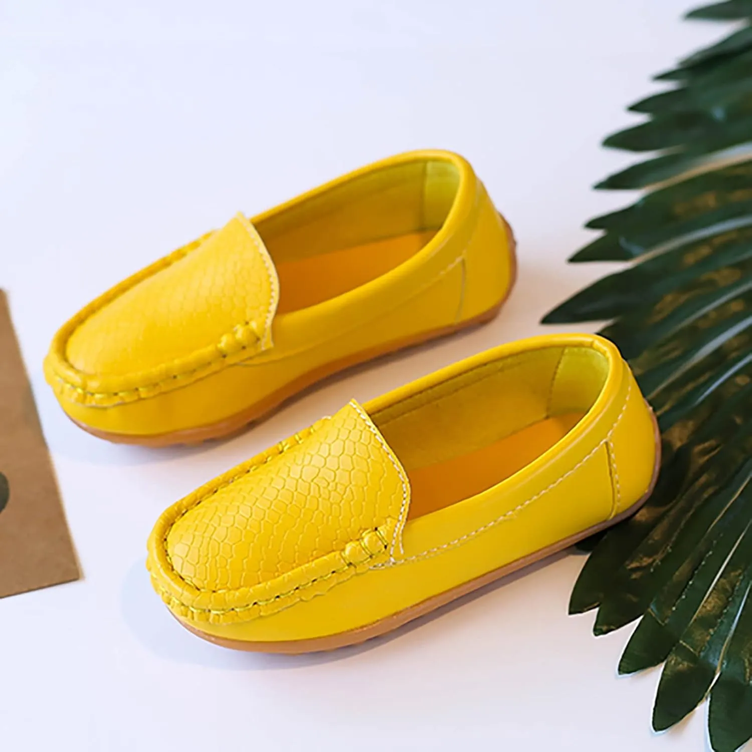 Kids Toddlers Boys Girls Loafers Casual Slip-On Moccasin Boat Dress Shoes Casual Shoes Formal Dress Shoes Toddler Girl
