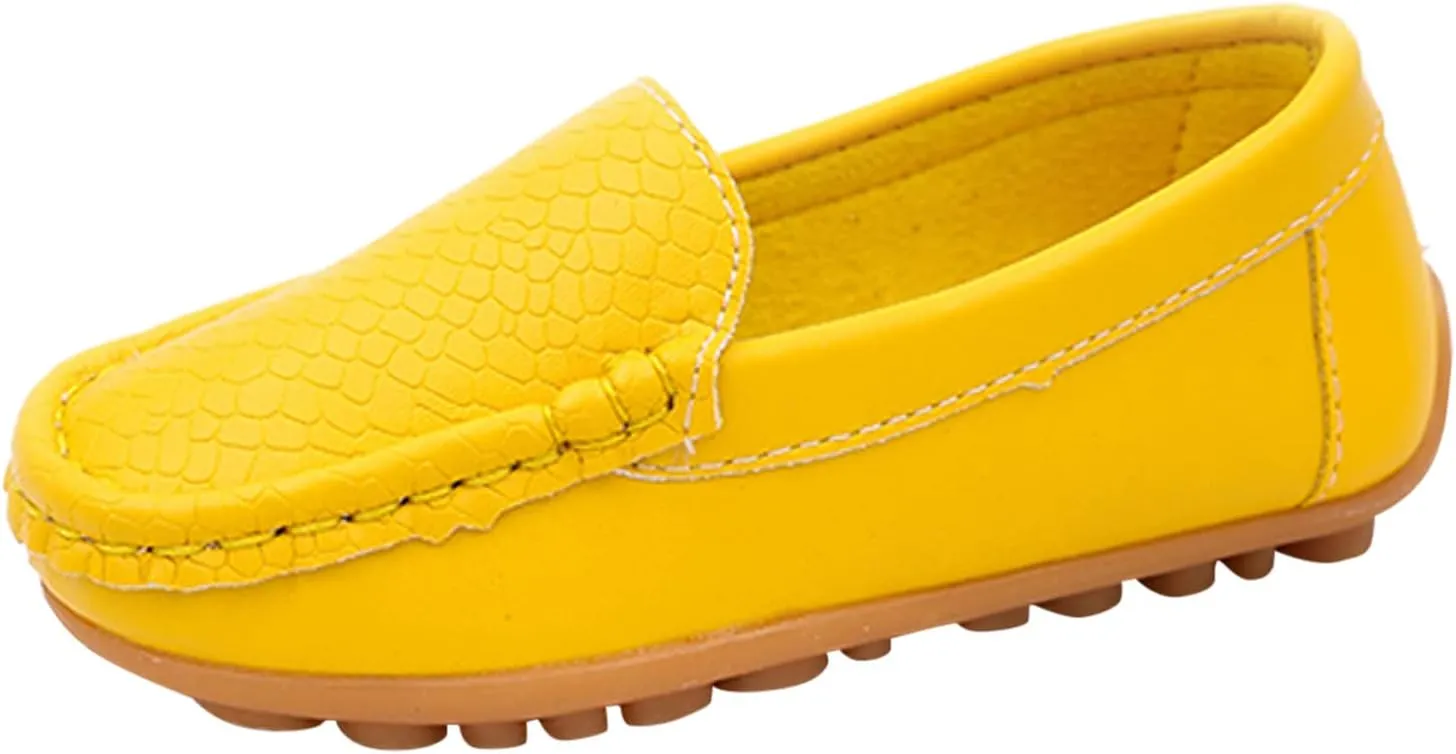 Kids Toddlers Boys Girls Loafers Casual Slip-On Moccasin Boat Dress Shoes Casual Shoes Formal Dress Shoes Toddler Girl