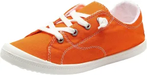 Ladies Canvas Casual Walking Shoes Breathable Non Slip Comfortable Lighweight Sneakers Low Top Slip on Lace up Soft Sole Outdoor Sports Shoes for Women
