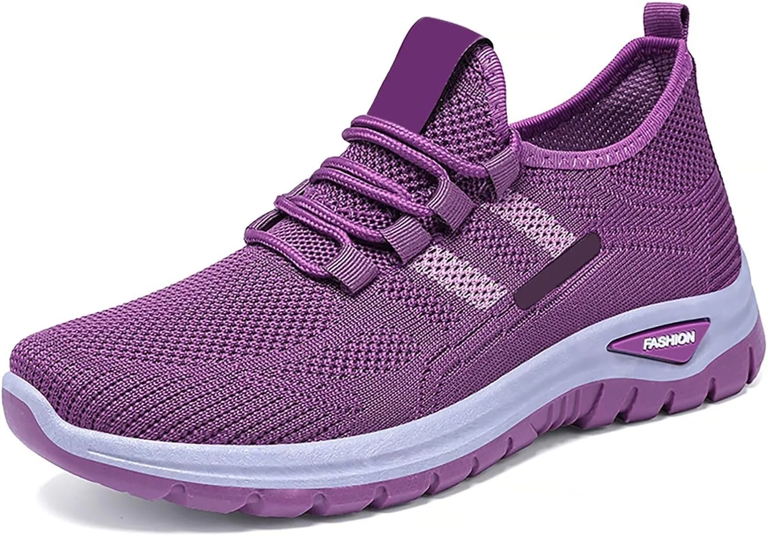 Ladies Mesh Orthopedic Sneakers Breathable Lace-up Walking Running Shoes Comfortable Tennis Shoes Non Slip Lightweight Casual Womens Sneaker with Arch Support