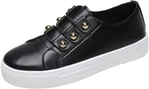 Ladmiple Shoes For Women Sneakers Slip Ons Canvas Shoes Fashion Comfortable Casual Summer Platform Walking Flats Loafers