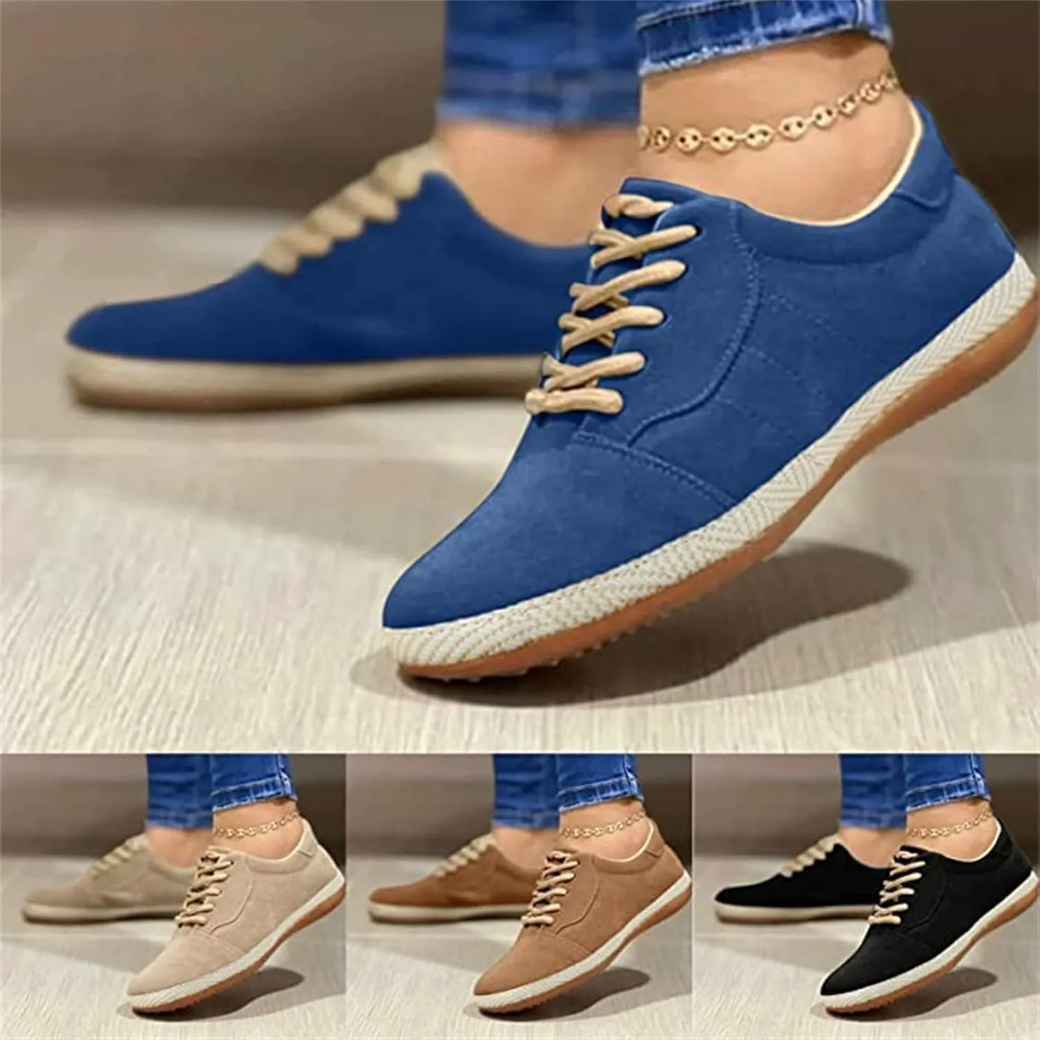 Ladmiple Sneakers For Women Comfortable Shoes Slip On Casual Platform Walking Shoes Dressy Summer Fashion Flats Loafers