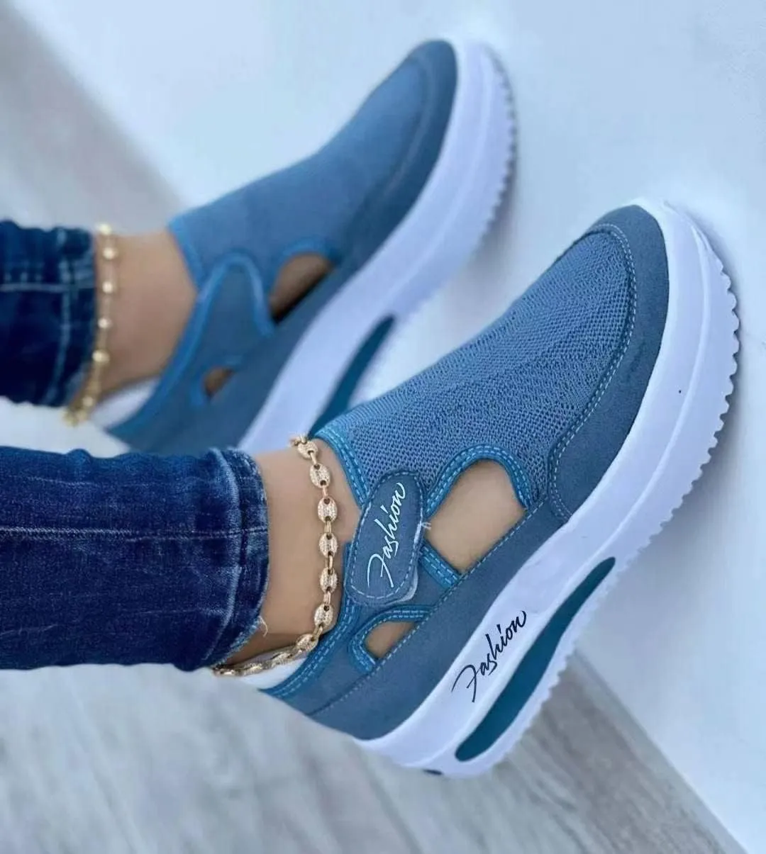Ladmiple Sneakers For Women Walking Shoes Slip On Comfort Dressy Casual Summer Fashion Non Slip Platform Flats Loafers
