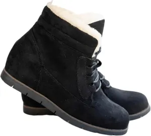 Ladmiple Snow Boots For Women Wide Width Winter Shoes with Fur Lined Warm Comfortable Outdoor Lace Up Ankle Booties