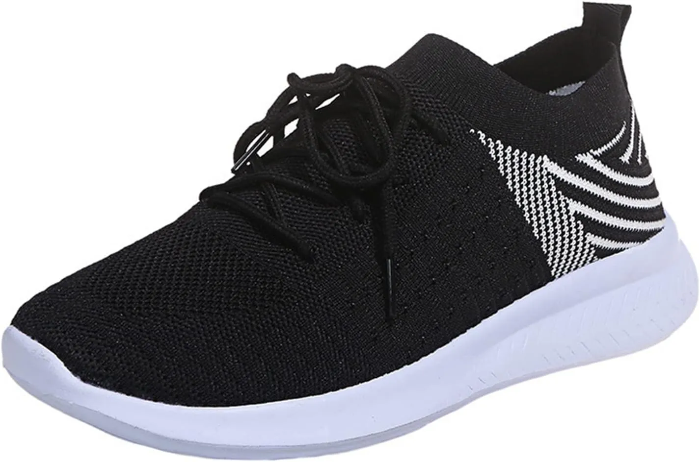 Ladmiple Walking Sneakers For Women Wide Width Comfort Mesh Non Slip Casual Athletic Gym Tennis Running Slip On Sneakers