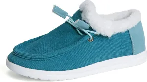 Ladmiple Winter Boots For Women Cute High-top Snow Boots Slip on Warm Comfortable Walking Outdoor Fur Lined Ankle Booties