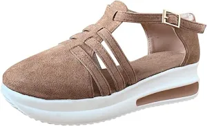 Ladmiple Womens Shoes Dressy Casual Loafers Canvas Shoes Low Top Fashion Slip on Comfort Walking Platform Flats Sneakers
