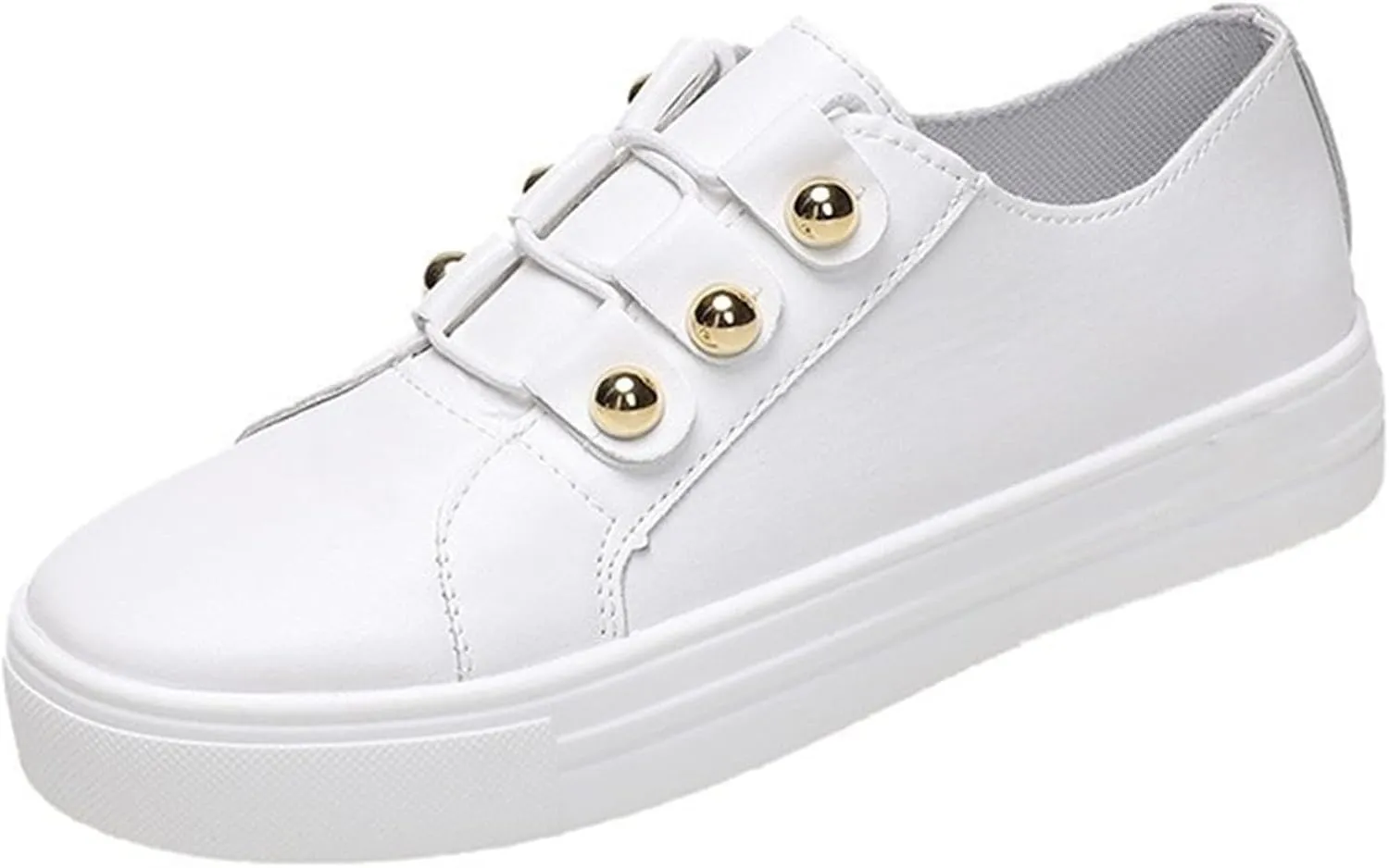 Lausiuoe Slip On Sneakers Women Memory Foam Grey Women's Slip on Canvas Shoes Low Top Sneakers Non Slip Fashion Casual Fall Classic Lightweight Soft Comfort Breathable Walking Flat Loafers