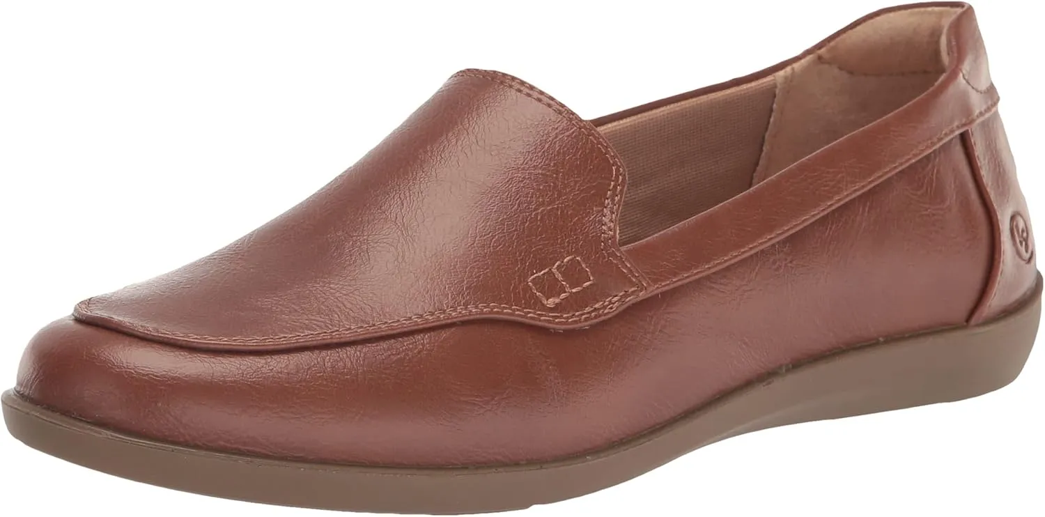 LifeStride Womens Nina Loafer Walnut Brown 7.5 M