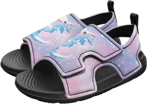 Little Girls Axolotl Star Sport Sandals Kids Toddler Causal Open Toe Outdoor Summer Shoes Hiking Water Sandals