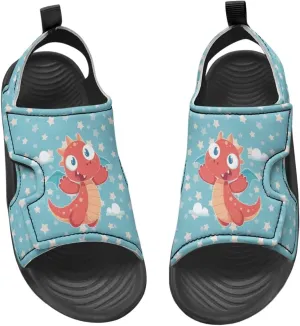 Little Kids Open Toe Summer Outtdoor Sport Sandals Art Cat and Puppy Water Shoes Lightweight Hiking Sandals