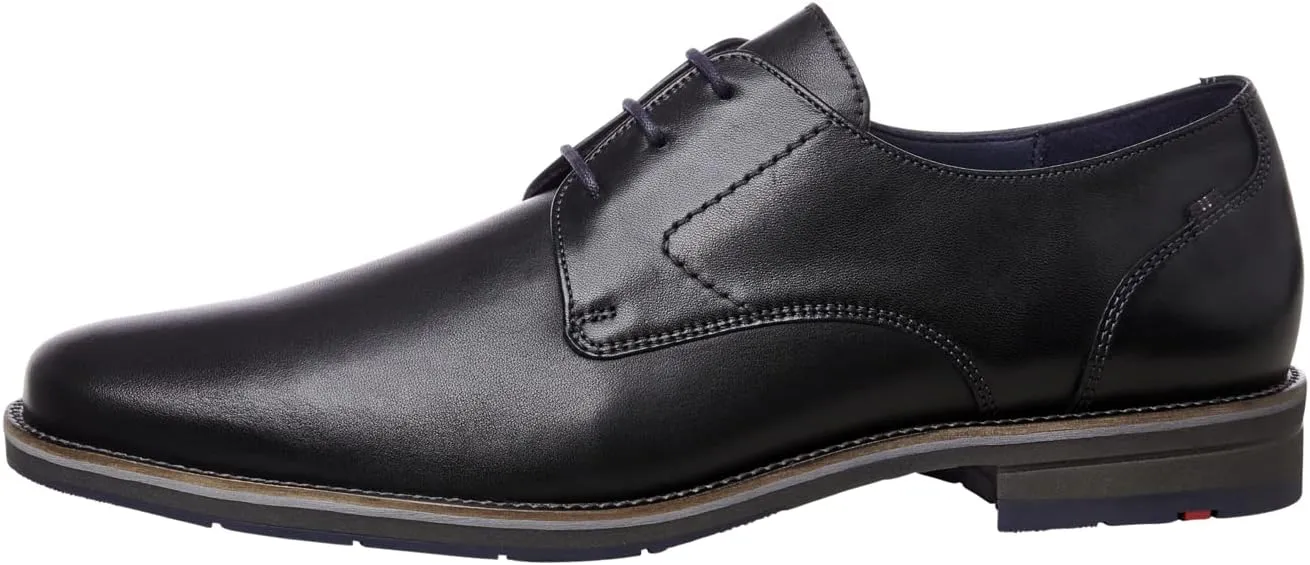 LLOYD Langston 12-019-00 Men's Smooth Leather Lace-Up Shoes Black, black, 12.5 Men