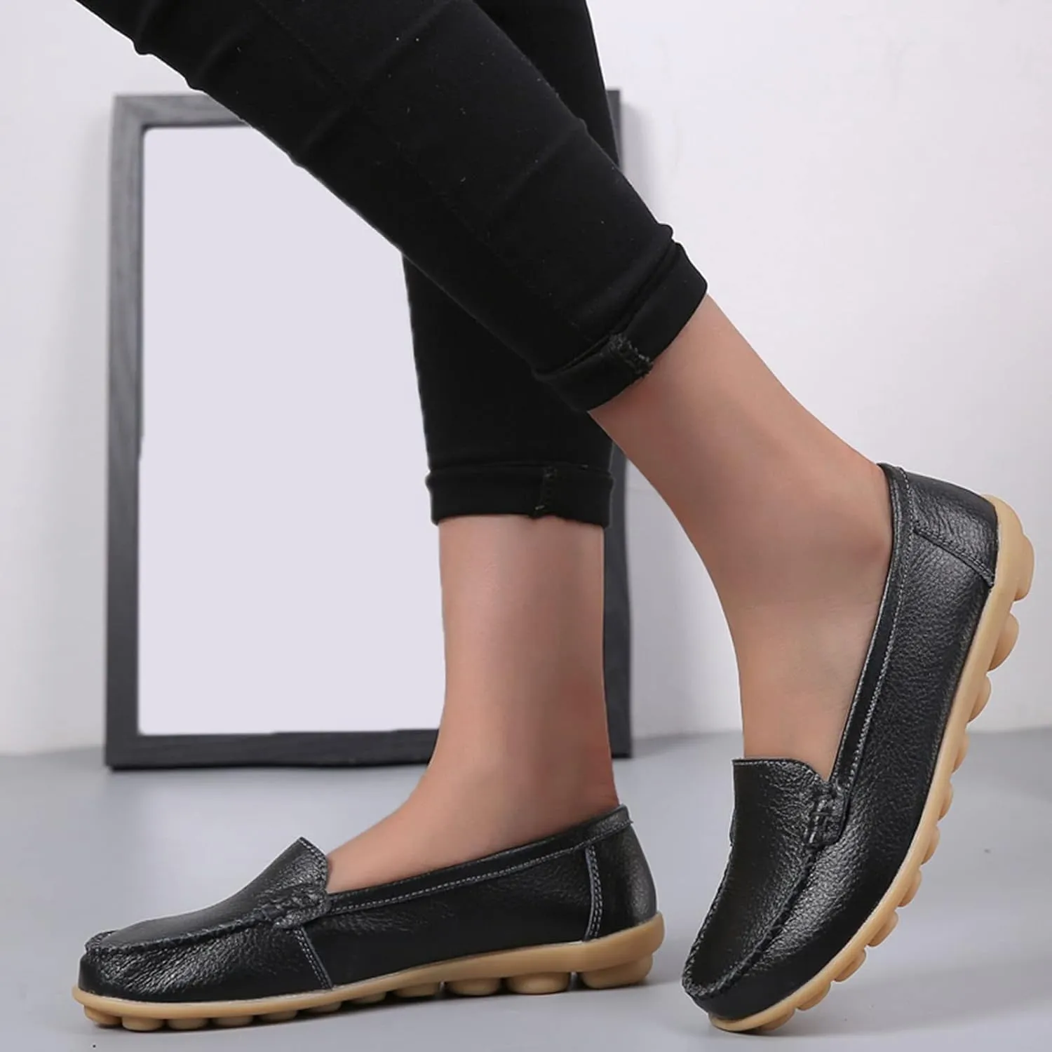 Loafers for Women Comfort Flat Shoes Lightweight Moccasins Shoes Slip On Penny Loafers Casual Work Shoes