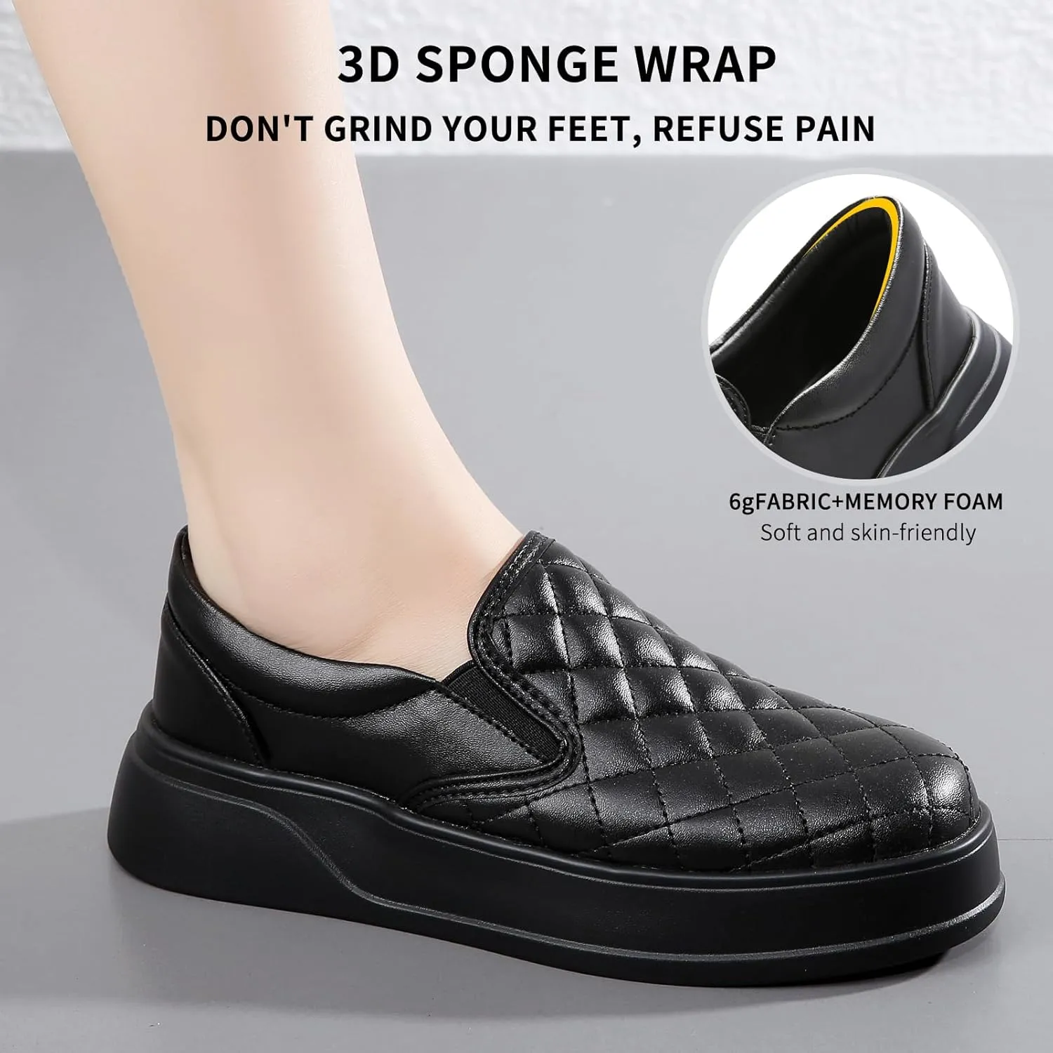 Loafers for Women Penny Comfort Leather Platform & Slip-Ons Dressy Shoes