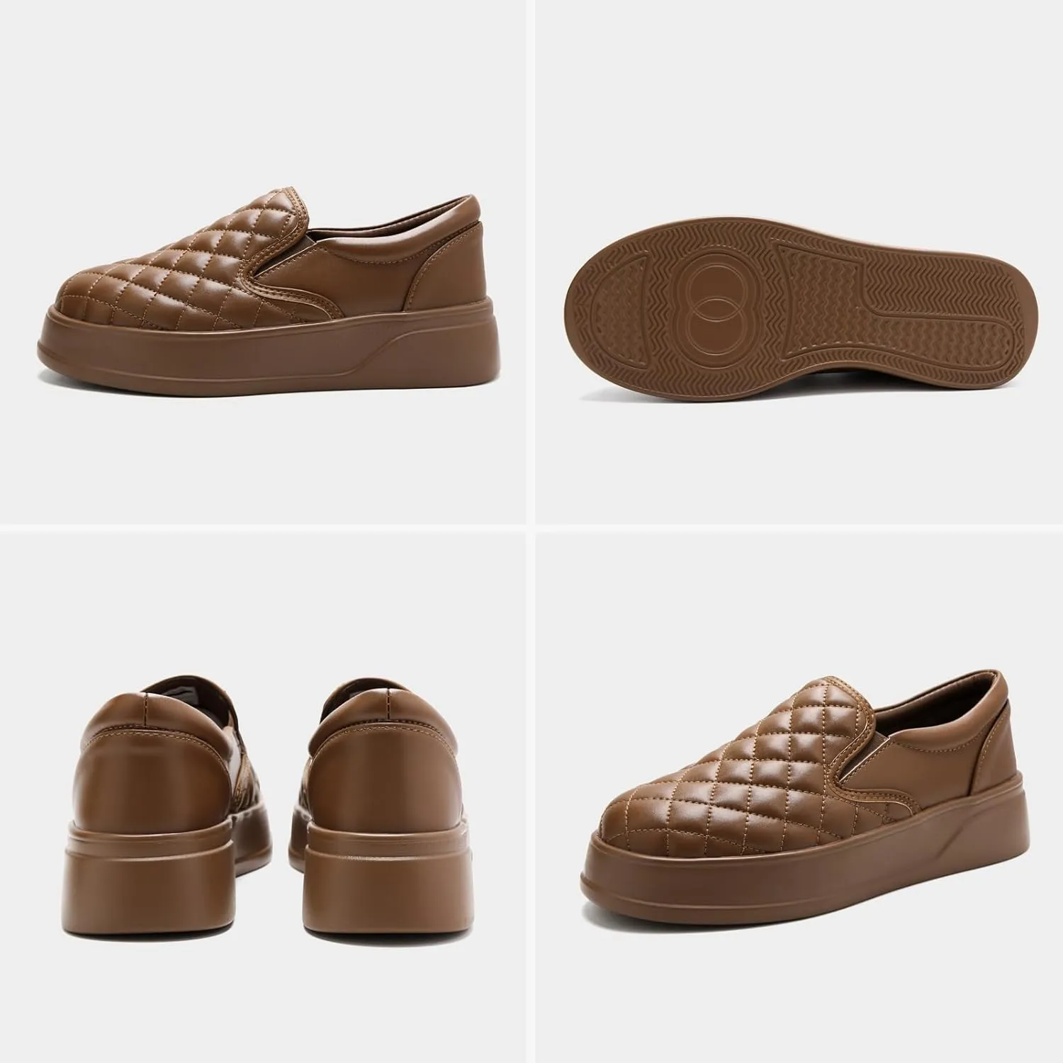 Loafers for Women Penny Comfort Leather Platform & Slip-Ons Dressy Shoes