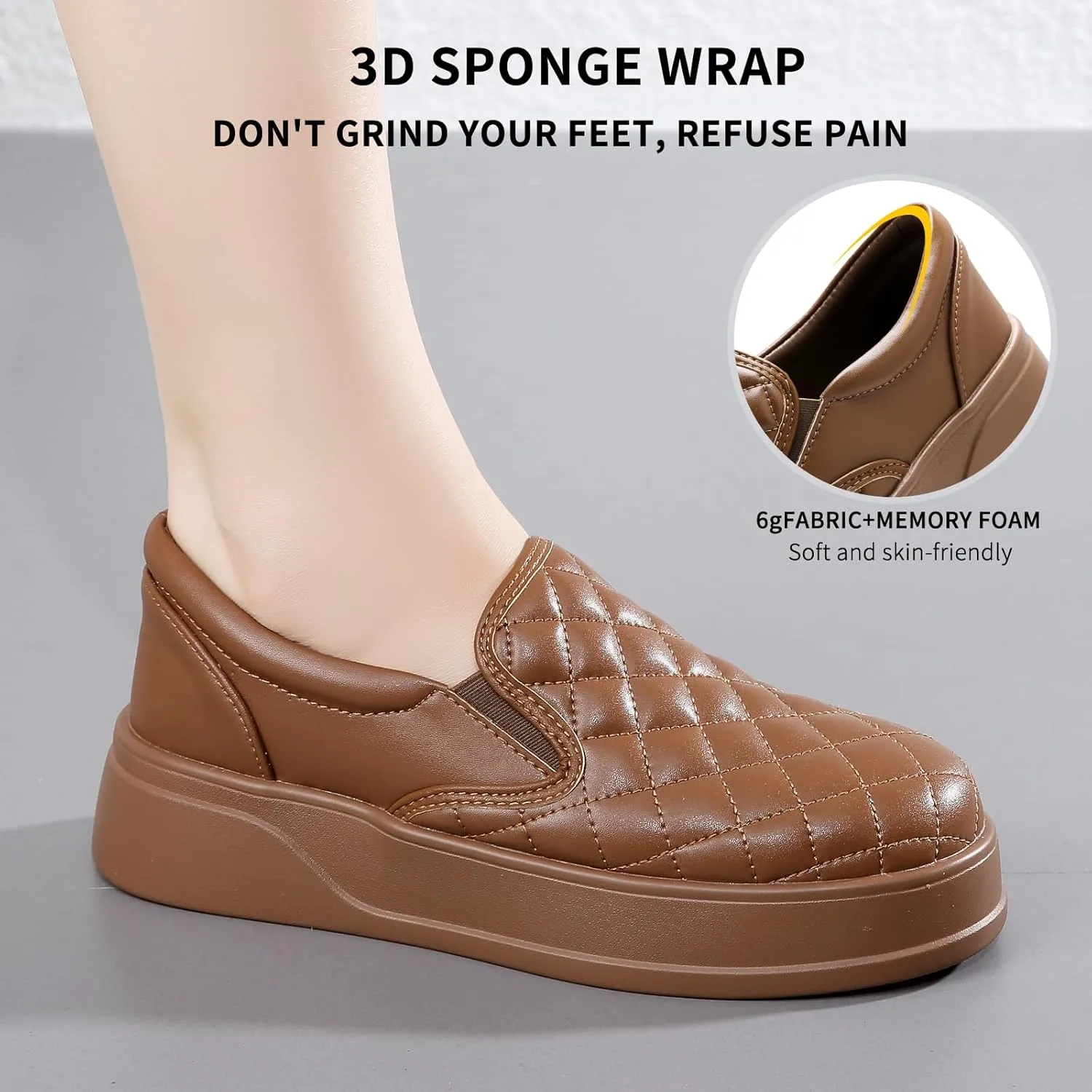 Loafers for Women Penny Comfort Leather Platform & Slip-Ons Dressy Shoes