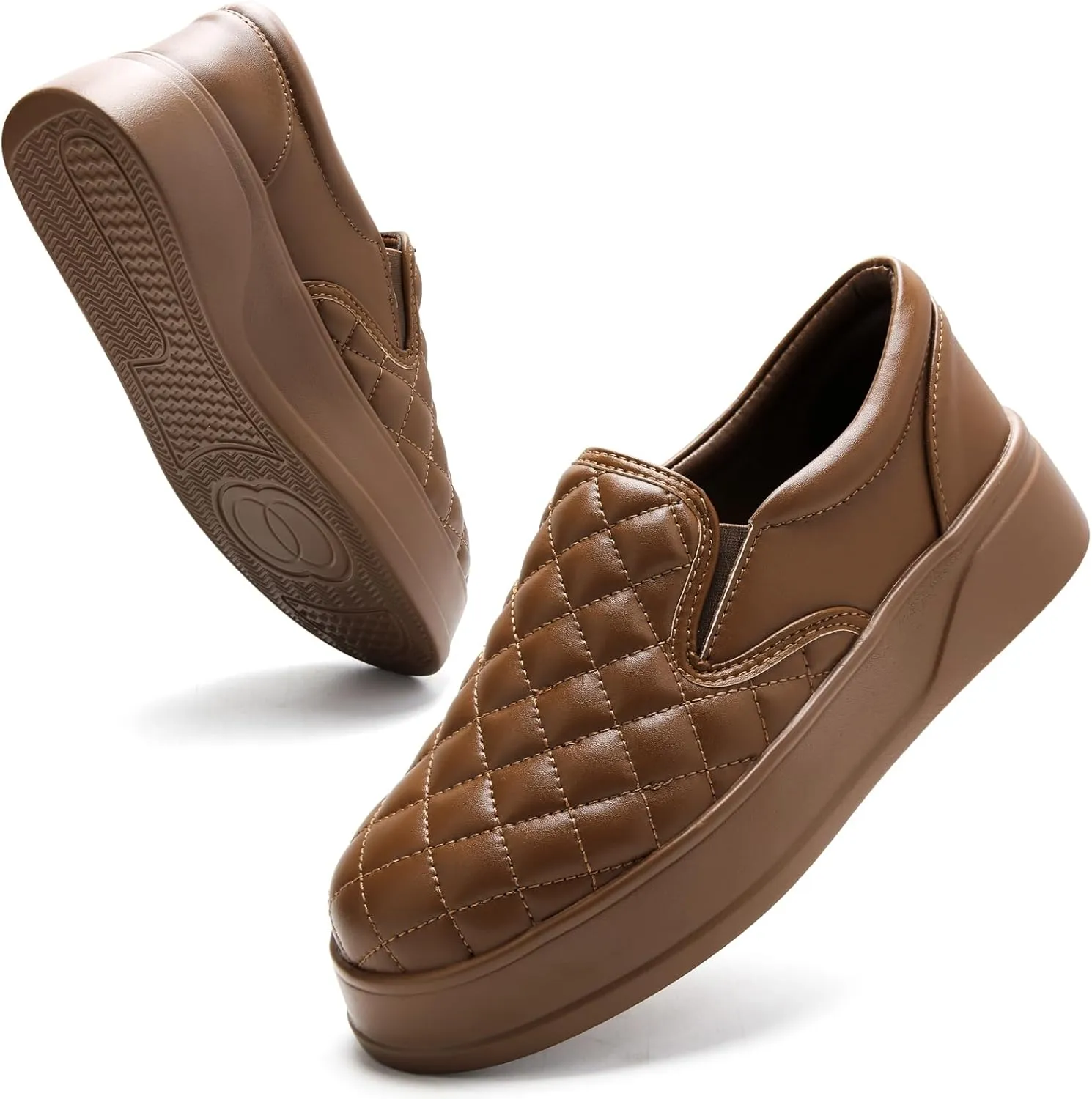 Loafers for Women Penny Comfort Leather Platform & Slip-Ons Dressy Shoes