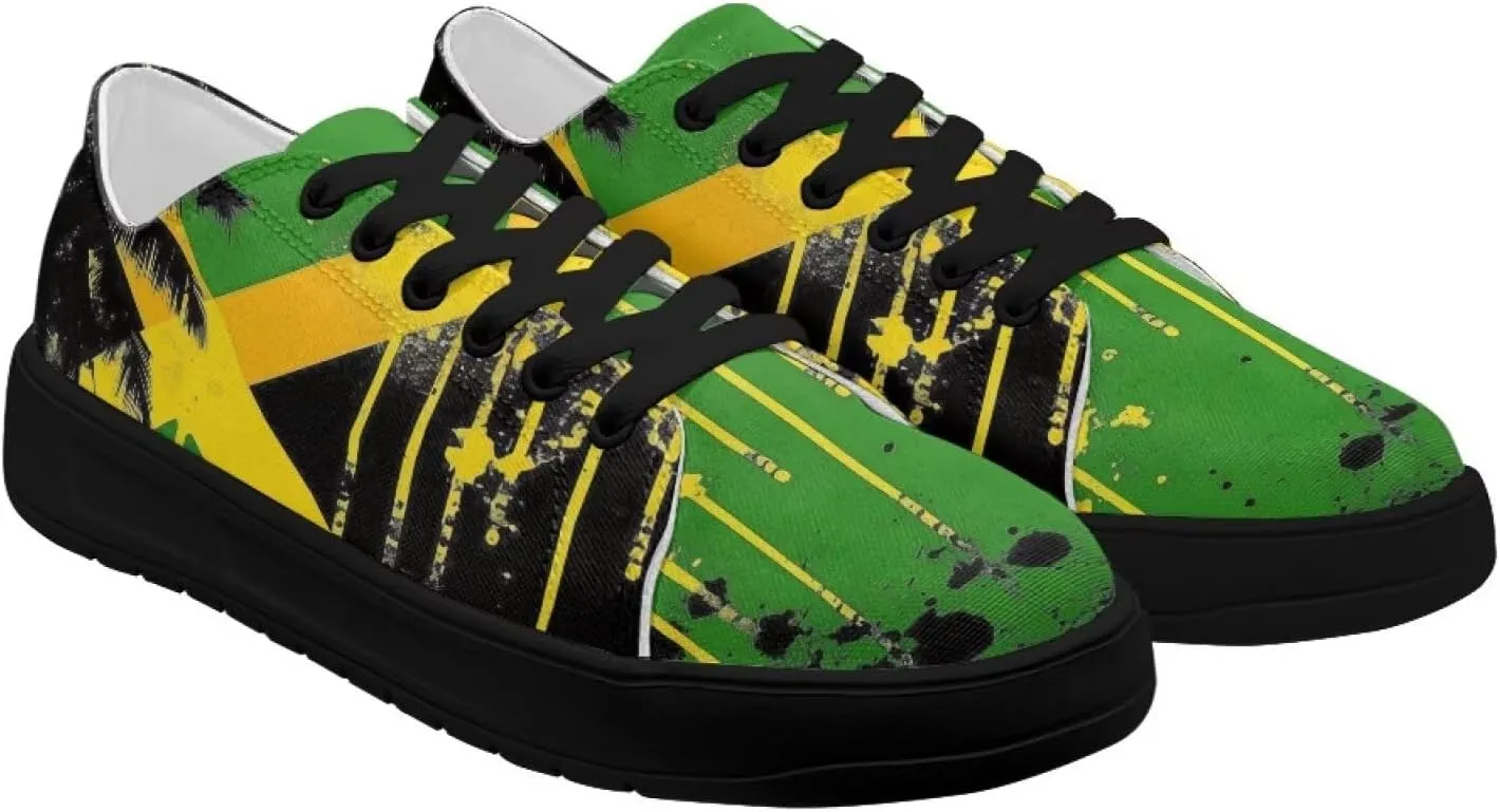 Low-Top Slip Ons Sneakers Canvas Women Black Platform Canvas Shoes Trendy Slip Ons Barefoot Shoes Fit Comfort 5.5-13.5