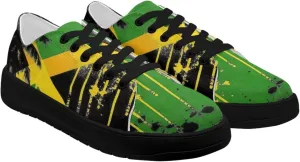 Low-Top Slip Ons Sneakers Canvas Women Black Platform Canvas Shoes Trendy Slip Ons Barefoot Shoes Fit Comfort 5.5-13.5