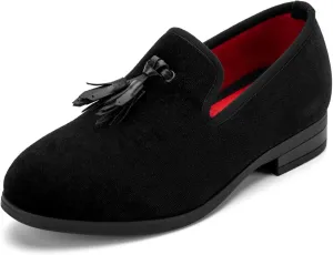 Meijiana Boys' Formal Dress Slip-On Loafers - Tuxedo Shoe for Baby Dress Shoes