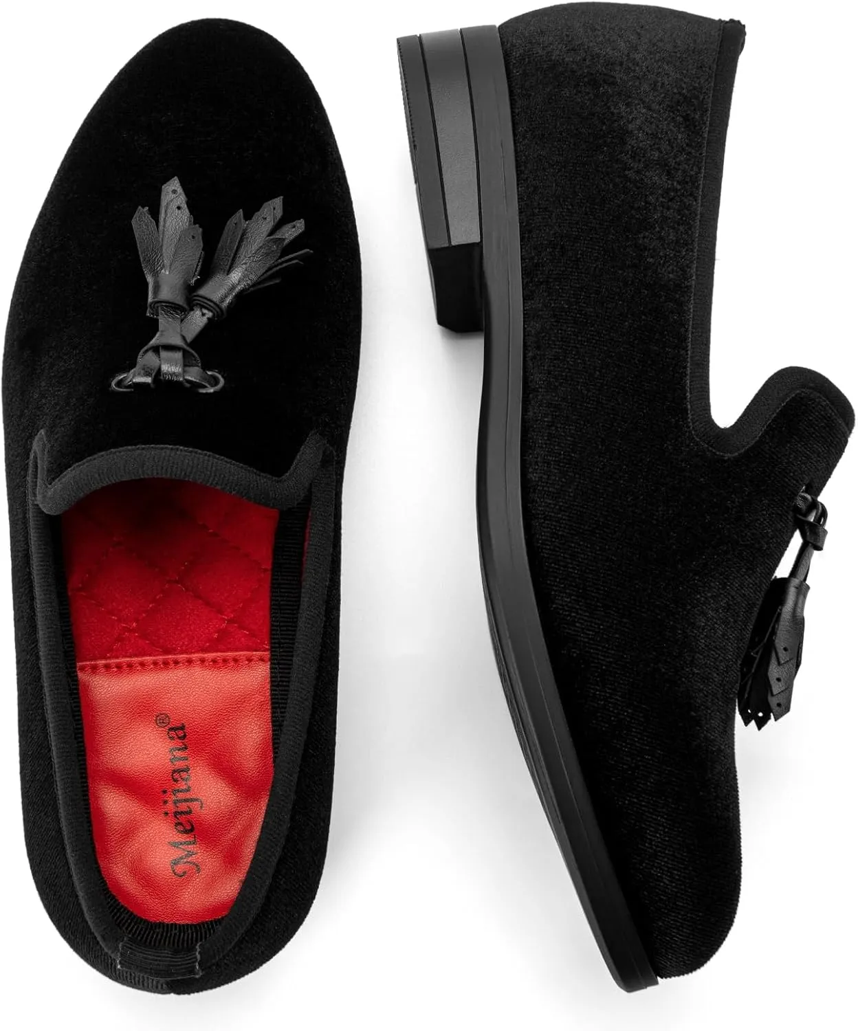 Meijiana Boys' Formal Dress Slip-On Loafers - Tuxedo Shoe for Baby Dress Shoes