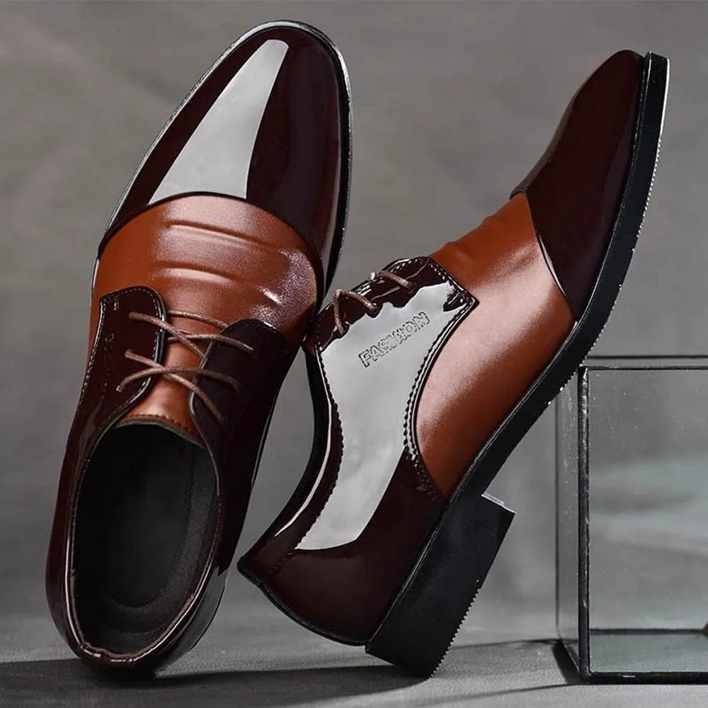 Men Dress Shoes Brown Leather Toe Male Men Suit Pointed Leather Casual Shoes Business Shoes Shoes Fashion Men's Leather Shoes Mens Dark Brown Business Casual Shoes