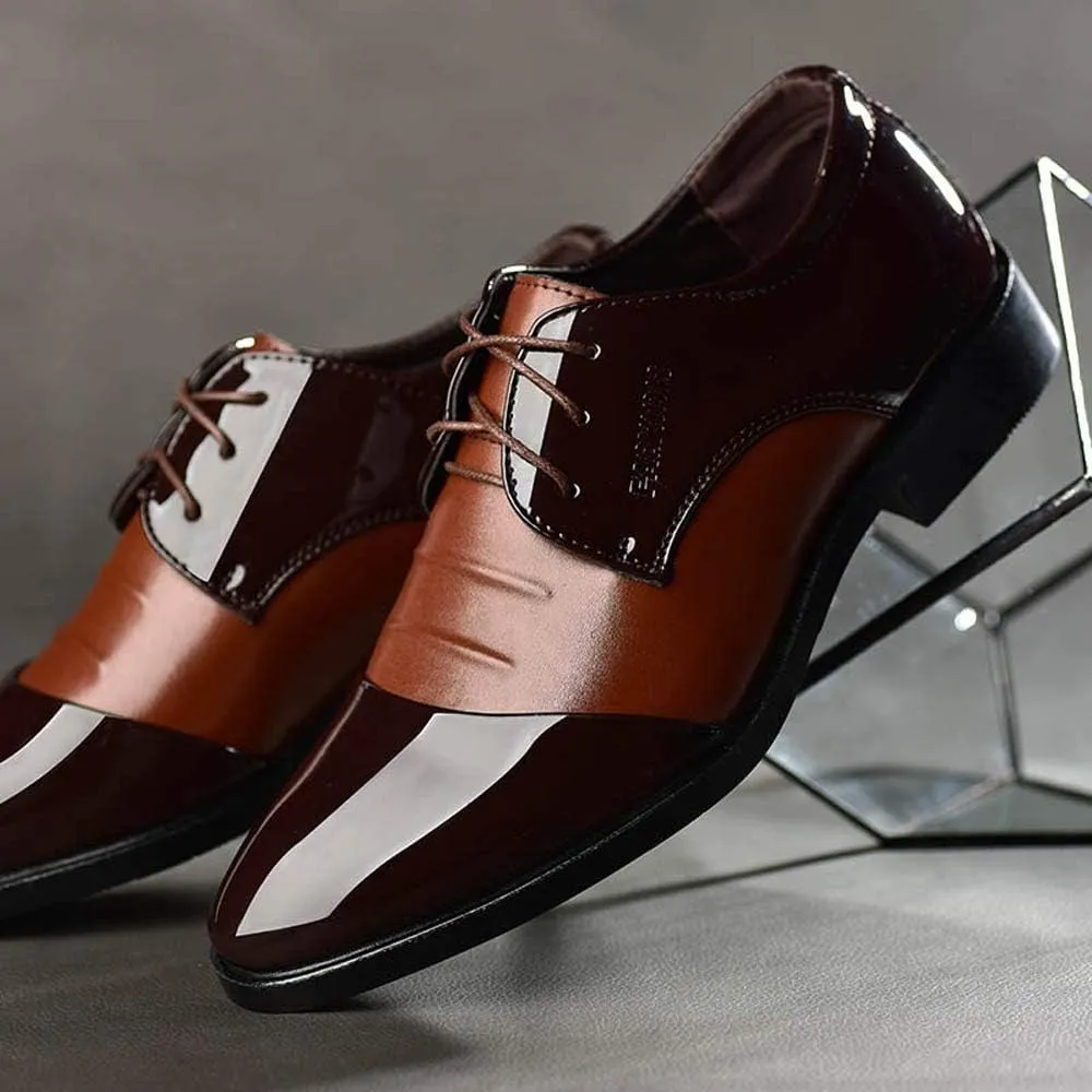 Men Dress Shoes Brown Leather Toe Male Men Suit Pointed Leather Casual Shoes Business Shoes Shoes Fashion Men's Leather Shoes Mens Dark Brown Business Casual Shoes