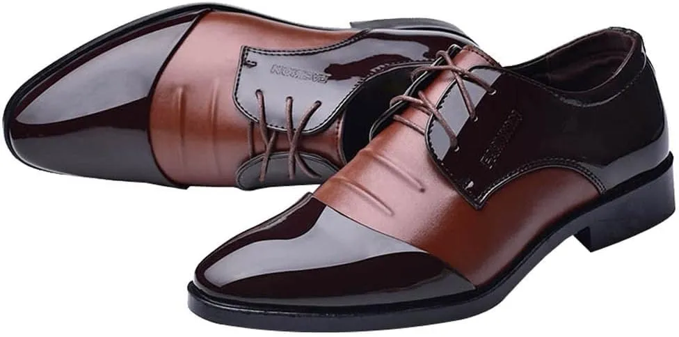 Men Dress Shoes Brown Leather Toe Male Men Suit Pointed Leather Casual Shoes Business Shoes Shoes Fashion Men's Leather Shoes Mens Dark Brown Business Casual Shoes