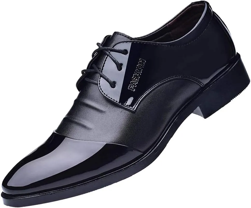 Men Dress Shoes Brown Leather Toe Male Men Suit Pointed Leather Casual Shoes Business Shoes Shoes Fashion Men's Leather Shoes Mens Dark Brown Business Casual Shoes