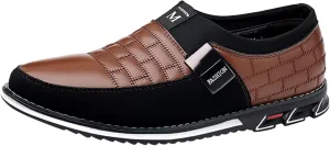 Men Dress Shoes Wide Toe Fashion Style Men's Breathable Comfortable Business Slip On Work Leisure Solid Color Leather Shoes Men's Business Casual Shoes Wingtip