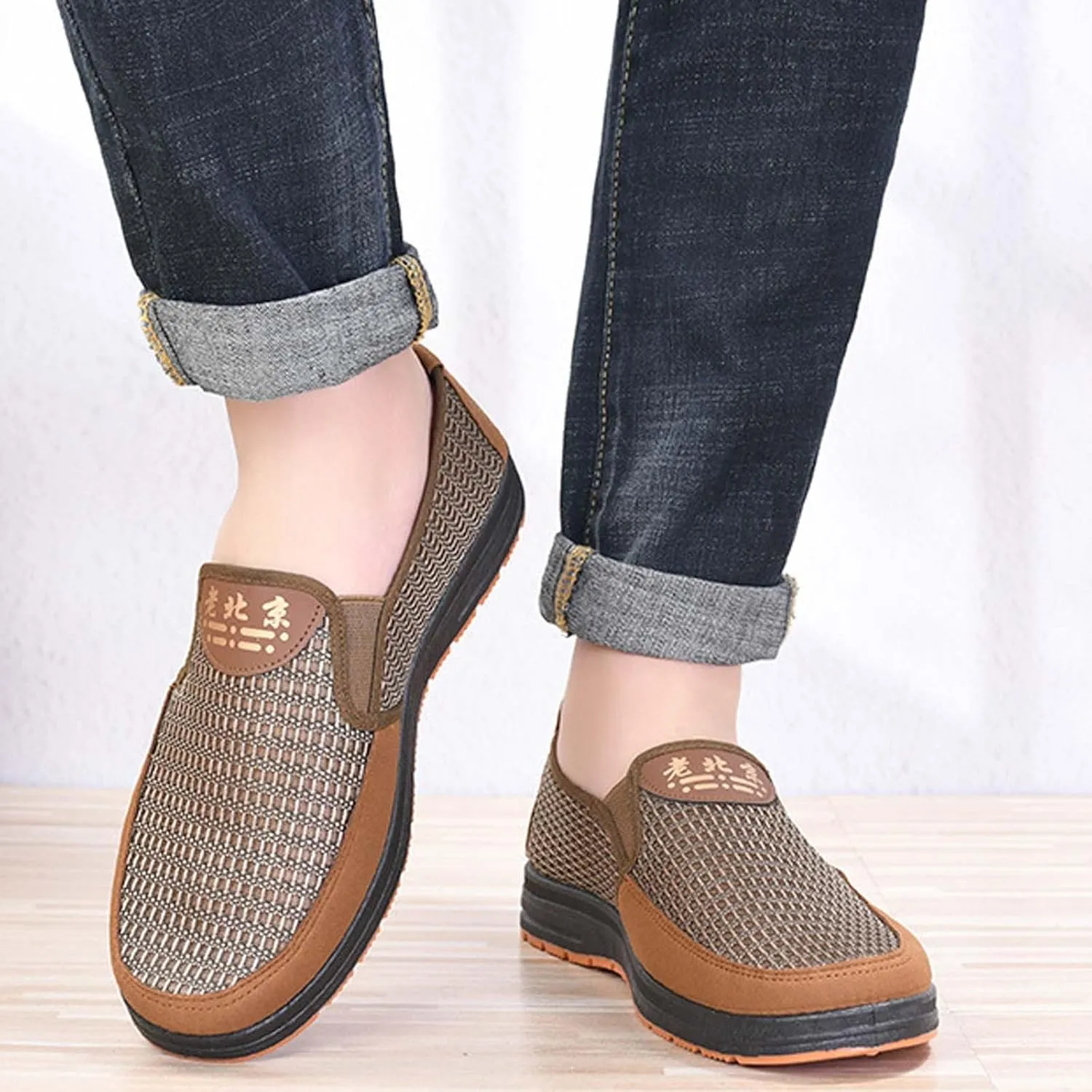 Men Shoes Spring Summer Breathable Mesh Walking Shoes Asakuchi Casual Shoes Casual Men Shoes Size 13 Men's Sandals Men Shoes