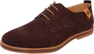 Mens Brown Dress Shoes Casual Oxford Business Shoe Leather Slip-on Loafer for Men Driving Office Outdoor Penny Comfort Stylish Footwear