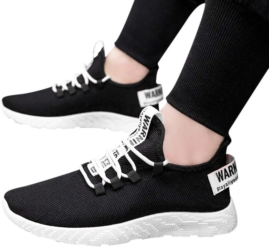 Men's Casual Dress Oxfords Shoes Breathable Knit Womens Tennis Shoes Comfort Women's Casual Shoes Wedge Sneakers Platform Tennis Shoe Casual Loafers
