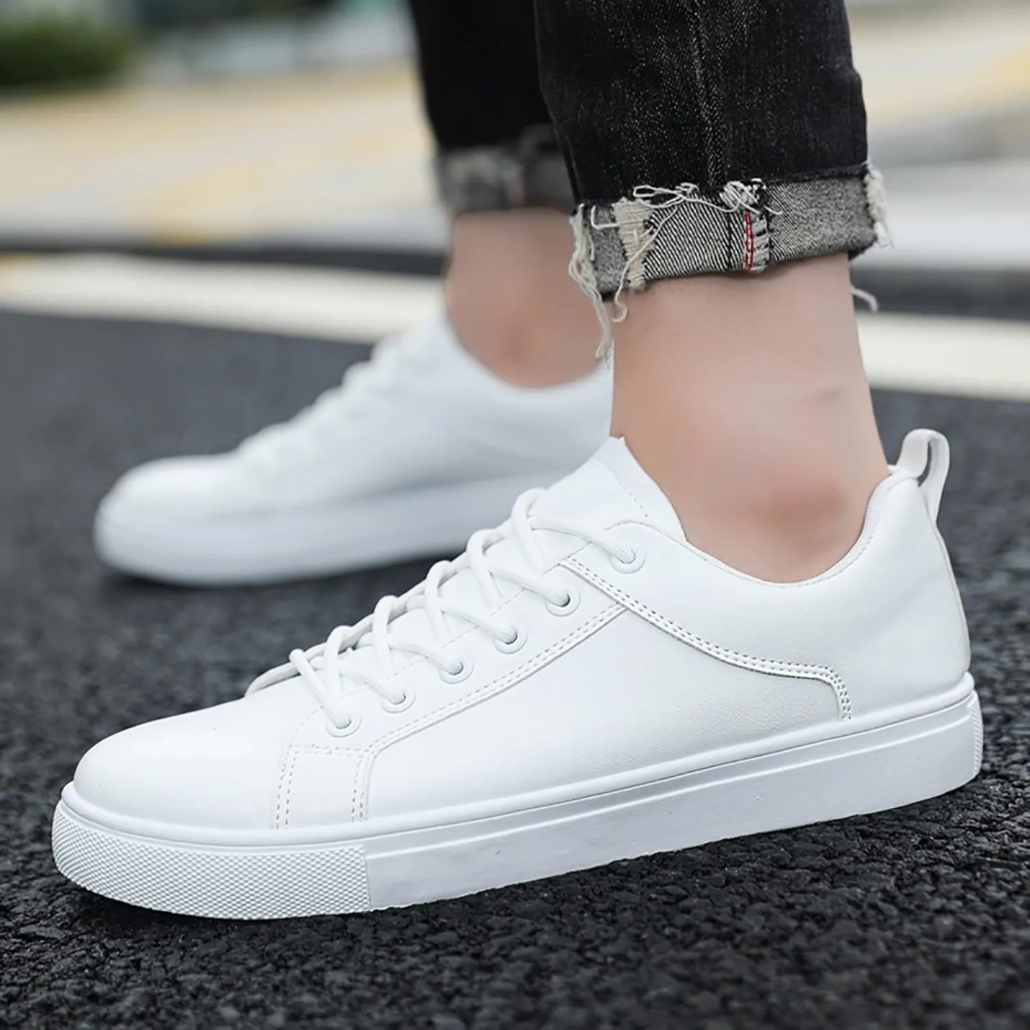 Men's Casual Dress Sneakers Slip On Sneakers Women Wide Width Gym Shoes Men Round Toe Flats Comfortable Womens Loafers Platform Sneakers for Women Fashion