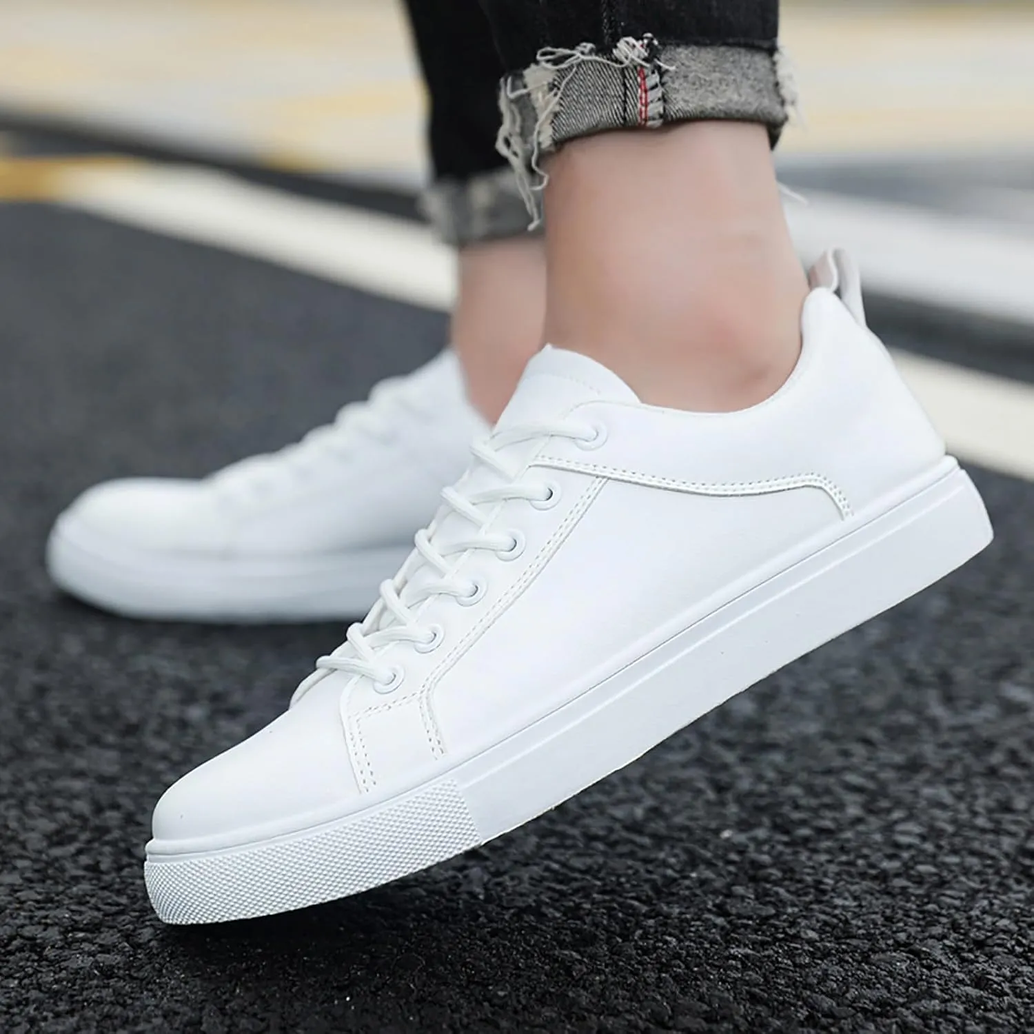Men's Casual Dress Sneakers Slip On Sneakers Women Wide Width Gym Shoes Men Round Toe Flats Comfortable Womens Loafers Platform Sneakers for Women Fashion