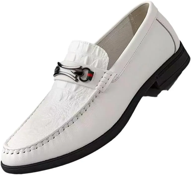 Men's Casual Loafers Slip On Leather Shoes Lightweight Driving Shoes Moccasins Classic New Loafer Flats Boat Shoes Outdoor Walking Shoes