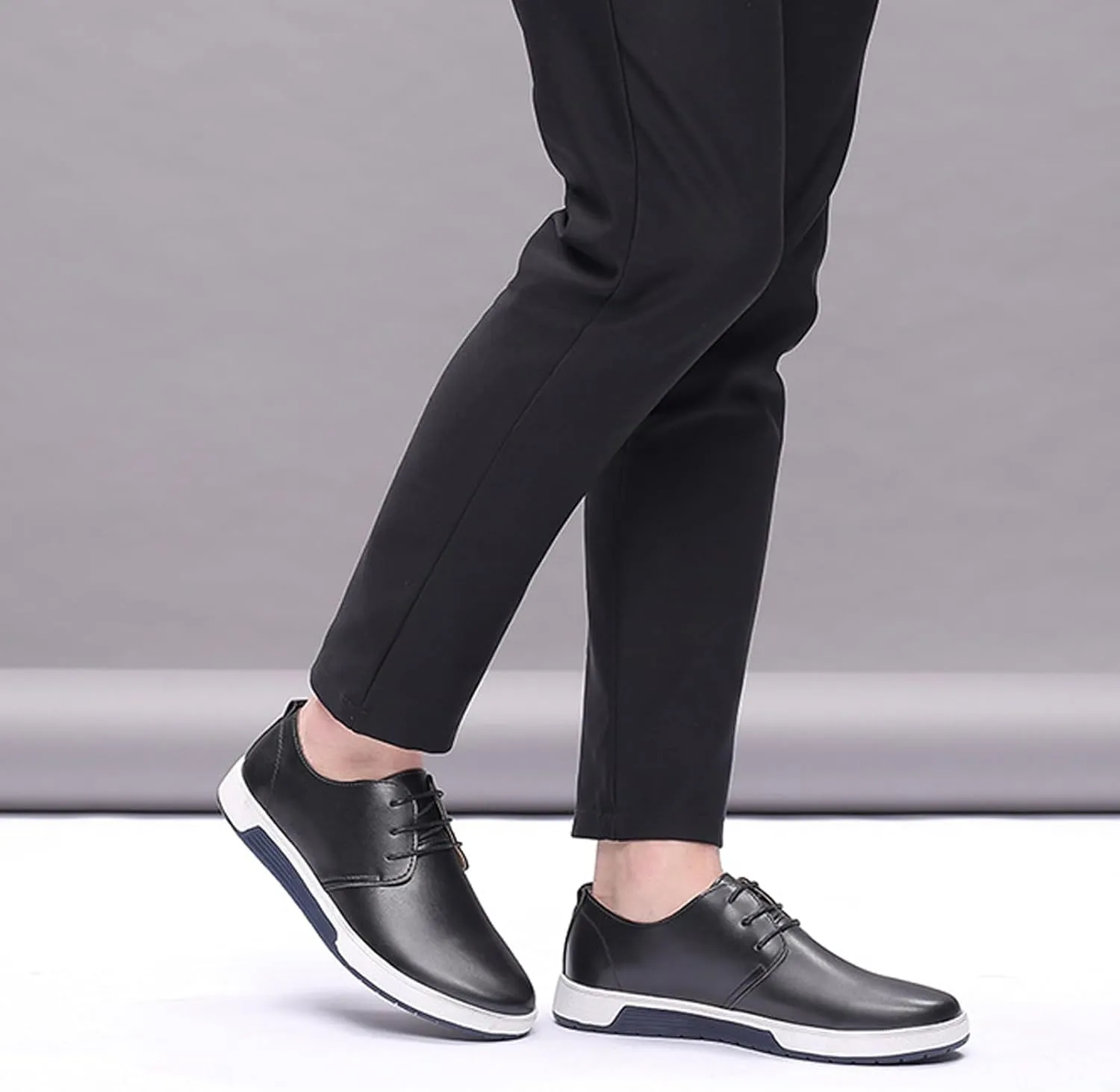 Men's Casual Oxford Shoes Walking Formal Wedding Shoes Laces-up Hollow Breathable Dress Shoes Fashion Flat Sneakers
