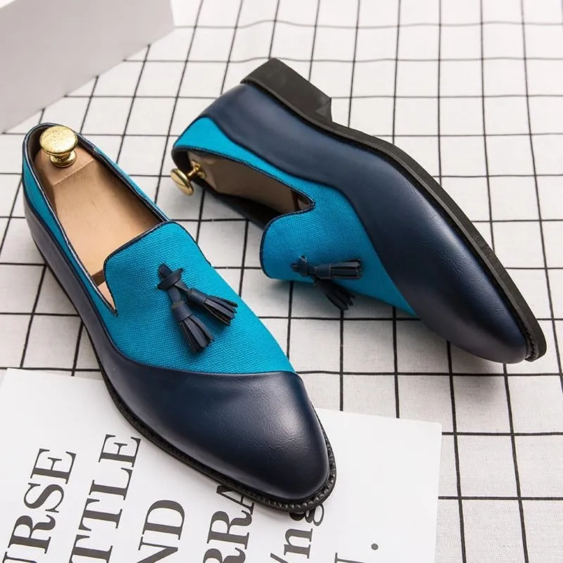 Men's Casually Suave Leather Loafers Men's Casual Loafers Slip On Leather Shoes Male Fashion Dress Shoes Driving Shoes Moccasins Classic Loafer Flats