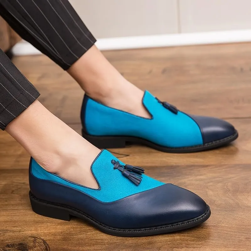 Men's Casually Suave Leather Loafers Men's Casual Loafers Slip On Leather Shoes Male Fashion Dress Shoes Driving Shoes Moccasins Classic Loafer Flats